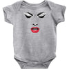 girl eye face red libs Baby Onesie