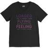 loaded like a freight train flying like an aeroplane feeling like a sp V-Neck Tee