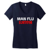 man flu survivor Women's V-Neck T-Shirt