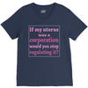 If My Uterus V-Neck Tee