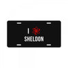 i heart sheldon License Plate