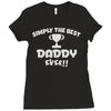 the best daddy Ladies Fitted T-Shirt
