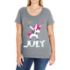 july born unicorns Ladies Curvy T-Shirt