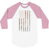 Vintage Usa Flag 3/4 Sleeve Shirt