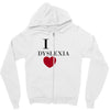 i dyslexia Zipper Hoodie