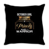 october girl is a perfect combination of princess and warrior Throw Pillow