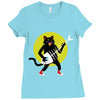 rock cat Ladies Fitted T-Shirt