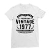 Genuine Premium Vintage 1977 Classic Perfectly Aged Limited Edition Ladies Fitted T-Shirt
