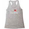 clunge funny Racerback Tank