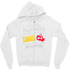 you can't buy happiness but you can live in canada Zipper Hoodie