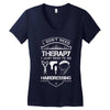 I Don't Need Therapy Just to Go Hairdressing Women's V-Neck T-Shirt