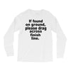 if found on ground please Long Sleeve Shirts