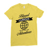 blessed are the curious for they shall have adventures Ladies Fitted T-Shirt
