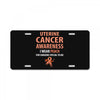 i wear peach for some special to me License Plate