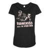 frankensolo meets the wook man Maternity Scoop Neck T-shirt