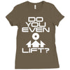 do you even lift Ladies Fitted T-Shirt