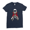 carcinoid cancer ribbon and rose Ladies Fitted T-Shirt