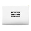 red head hair Accessory Pouches