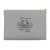 life is a beautiful ride Accessory Pouches