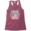 straight outta america Racerback Tank