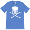 biker pirate skull bones swords T-Shirt