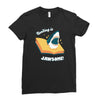 reading is jawsome Ladies Fitted T-Shirt