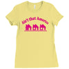 tribut t shirt john mellencamp   kleine rosa h&auml;user Ladies Fitted T-Shirt