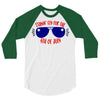 stayin' fly for the 4th of july 3/4 Sleeve Shirt