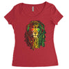 new! men's rasta vibe lion Women's Triblend Scoop T-shirt