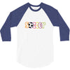 soccer neon rhinestud 3/4 Sleeve Shirt