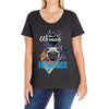 who loves frenchies Ladies Curvy T-Shirt