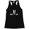 inspired by how i met your mother, barney suit up funny Racerback Tank
