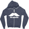 mustache (3) Zipper Hoodie