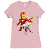 iron man (ironman parody) Ladies Fitted T-Shirt