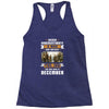 Never Underestimate A Man Who Watches The 100 And Was Born in December Racerback Tank