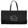 i can't adult today white logo Weekender Totes