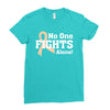 No 0ne Fights Alone Ladies Fitted T-Shirt