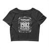 vintage made in 1982 perfectly aged a living legend Crop Top
