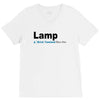 lamp   brick tamland likes this facebook thumbs up mens white t shirt V-Neck Tee