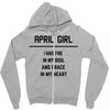 April Girl Zipper Hoodie