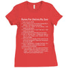 rules for dating my son Ladies Fitted T-Shirt