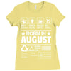 Born In August Ladies Fitted T-Shirt