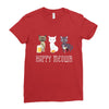 happy meowr Ladies Fitted T-Shirt