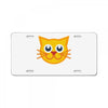 cat yellow License Plate