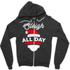 sleigh all day Zipper Hoodie