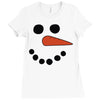 frosty snowman Ladies Fitted T-Shirt
