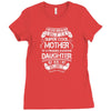 Super Cool Mother Of A Freaking Awesome Daughter Ladies Fitted T-Shirt