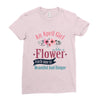 An April Girl Like AFlowers Ladies Fitted T-Shirt