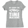 my other car is a time machine Ladies Fitted T-Shirt