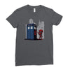 defacing the phonebox hoody Ladies Fitted T-Shirt